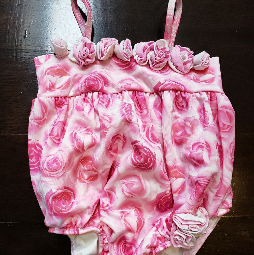 Kate Mack baby girls Roses one-piece swimsuit